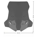 Parabrisas delantero para VOGE DS900X (2024-2025): Deflector de viento elevado