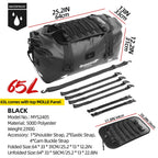 Rhinowalk Waterproof Motorcycle Tail Dry Bag - Modular 20L to 65L Rear Luggage