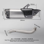 Tubo di collegamento centrale per scarico moto Slip-On per VOGE DS525X (2023–2024)
