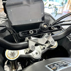 GPS mount bar installed near VOGE dashboard