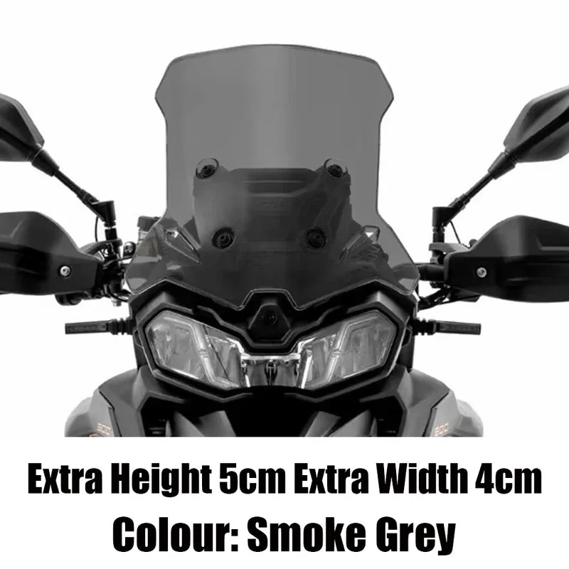 Raised Motorcycle Windshield with Deflector for VOGE Valico DS900X (900 DSX)