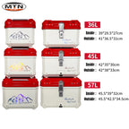 45L Universal Motorcycle Tail Box - ABS Rear Top Case with Lock