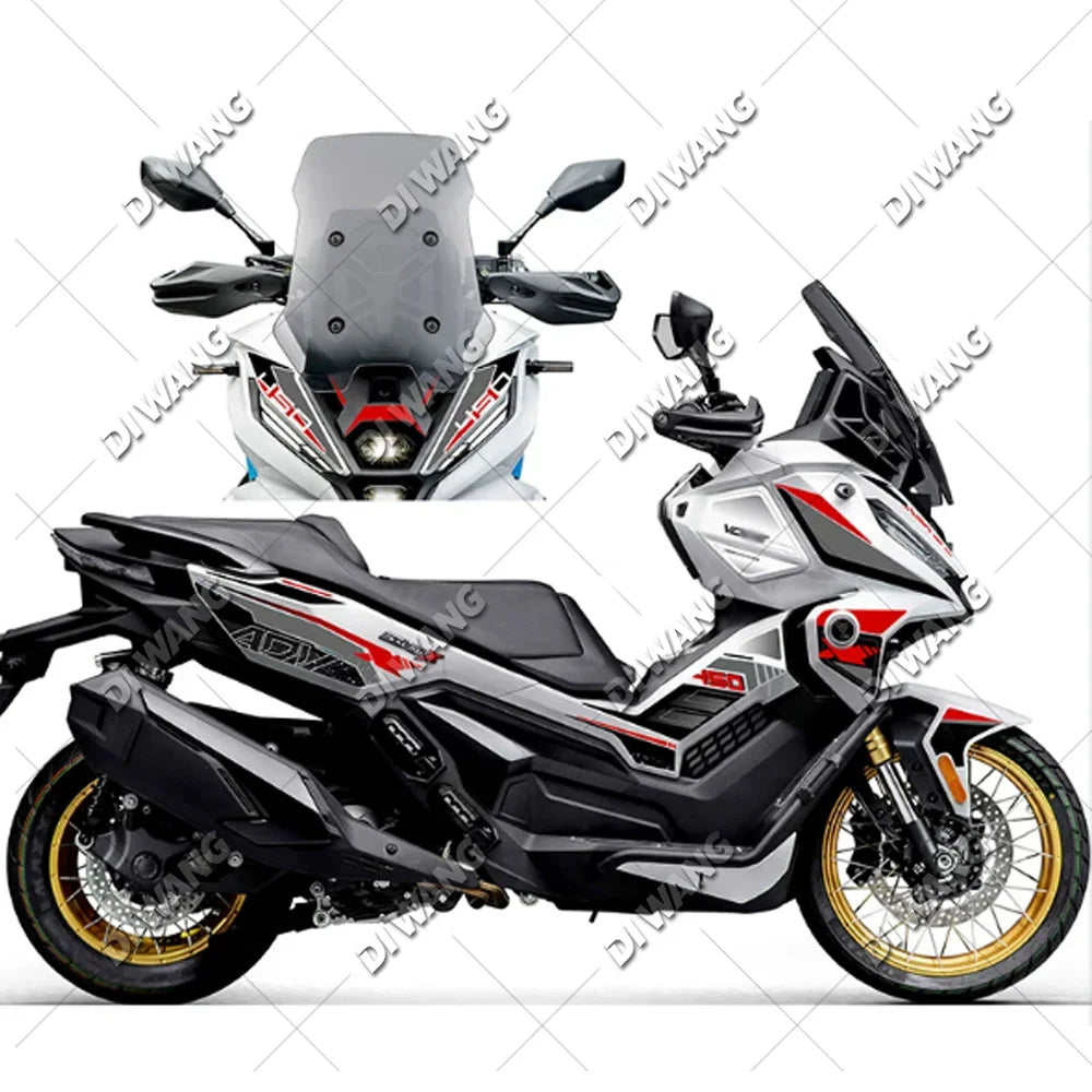 Water-resistant graphics decal kit for VOGE SR450X 2026, Style 7 design