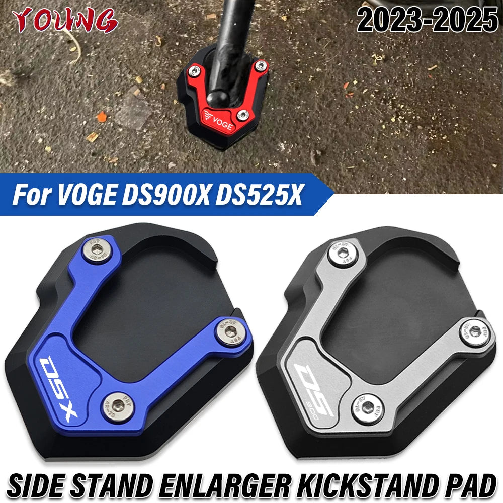 Almohadilla de ampliación para caballete lateral CNC para VOGE 900DSX / DS900X / 525DSX / DSX 900 / DSX 525 (2023–en adelante)