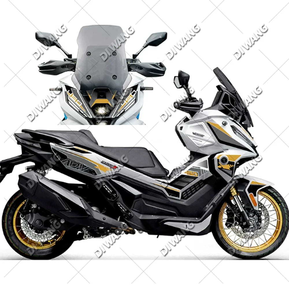 Water-resistant graphics decal kit for VOGE SR450X 2026, Style 5 design