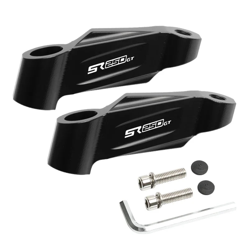 Side Mirror Extension Bracket for VOGE SR250GT, SR150GT & SR4MAX – CNC Rearview Mirror Riser Adapter