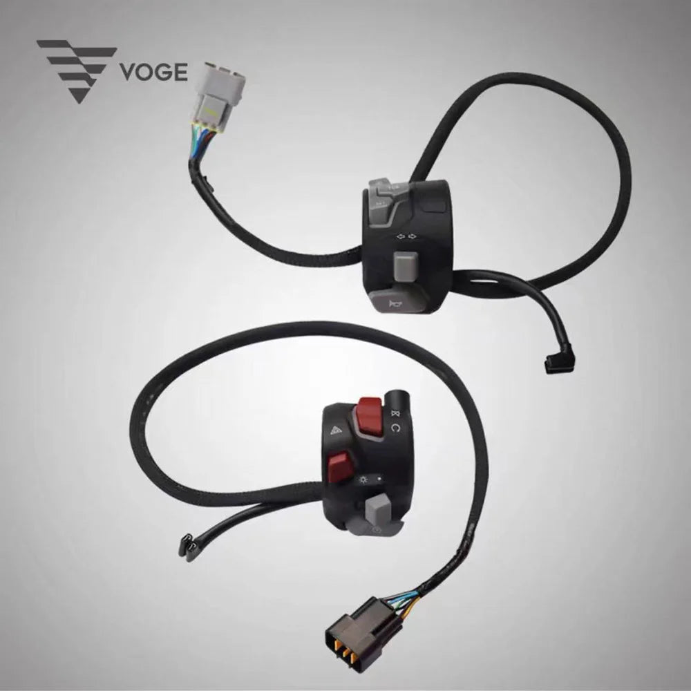 Gruppo interruttore manubrio sinistro e destro VOGE CU625 con clacson e leva freno