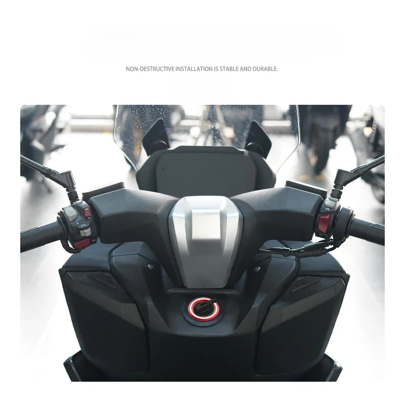 Copertura interruttore di avviamento luminoso e gancio per casco per VOGE SR250GT – Accessorio anello luminoso decorativo CNC