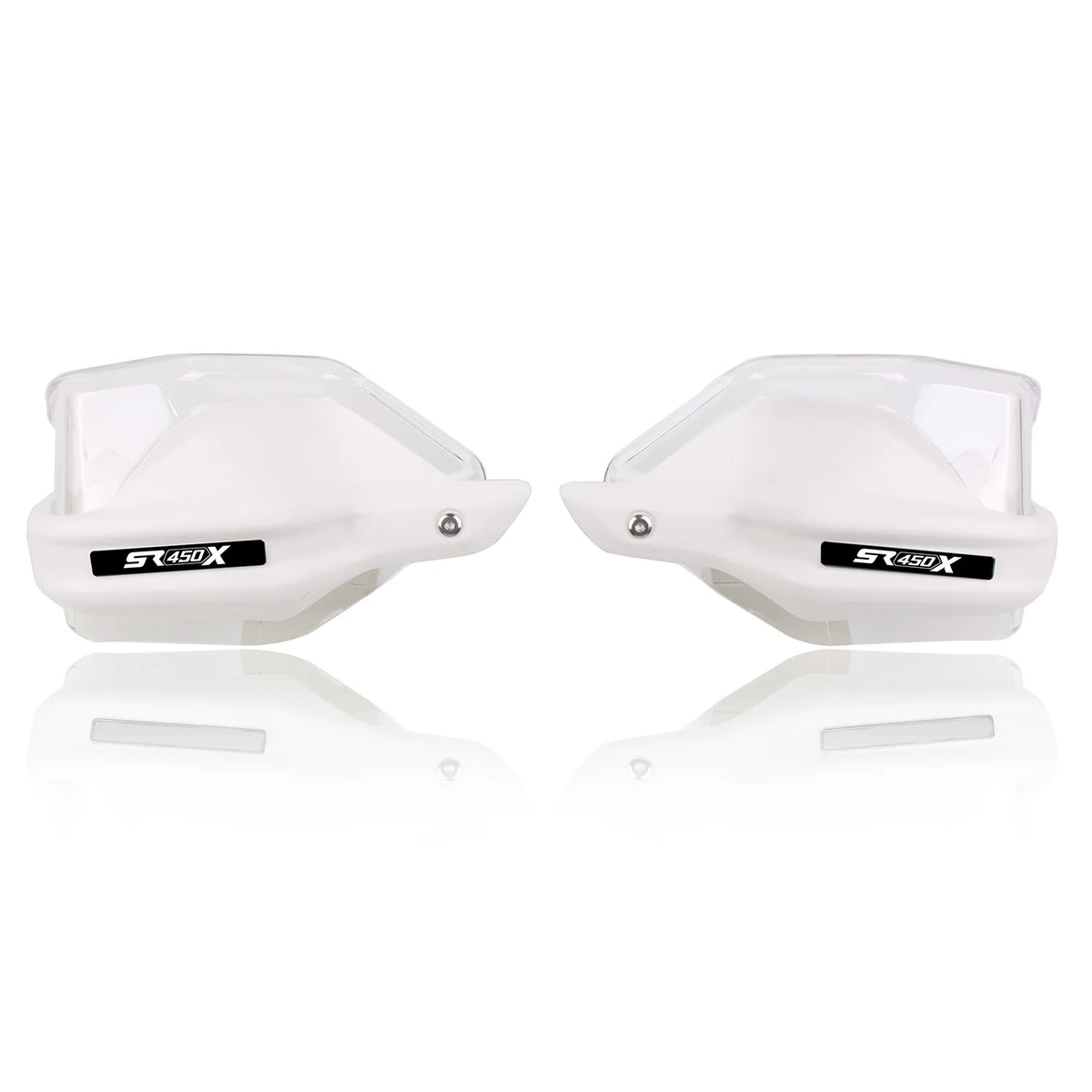 White SR450X handguards with clear shields