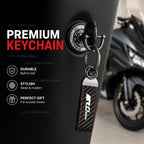Premium SR4 MAX keychain in scooter ignition