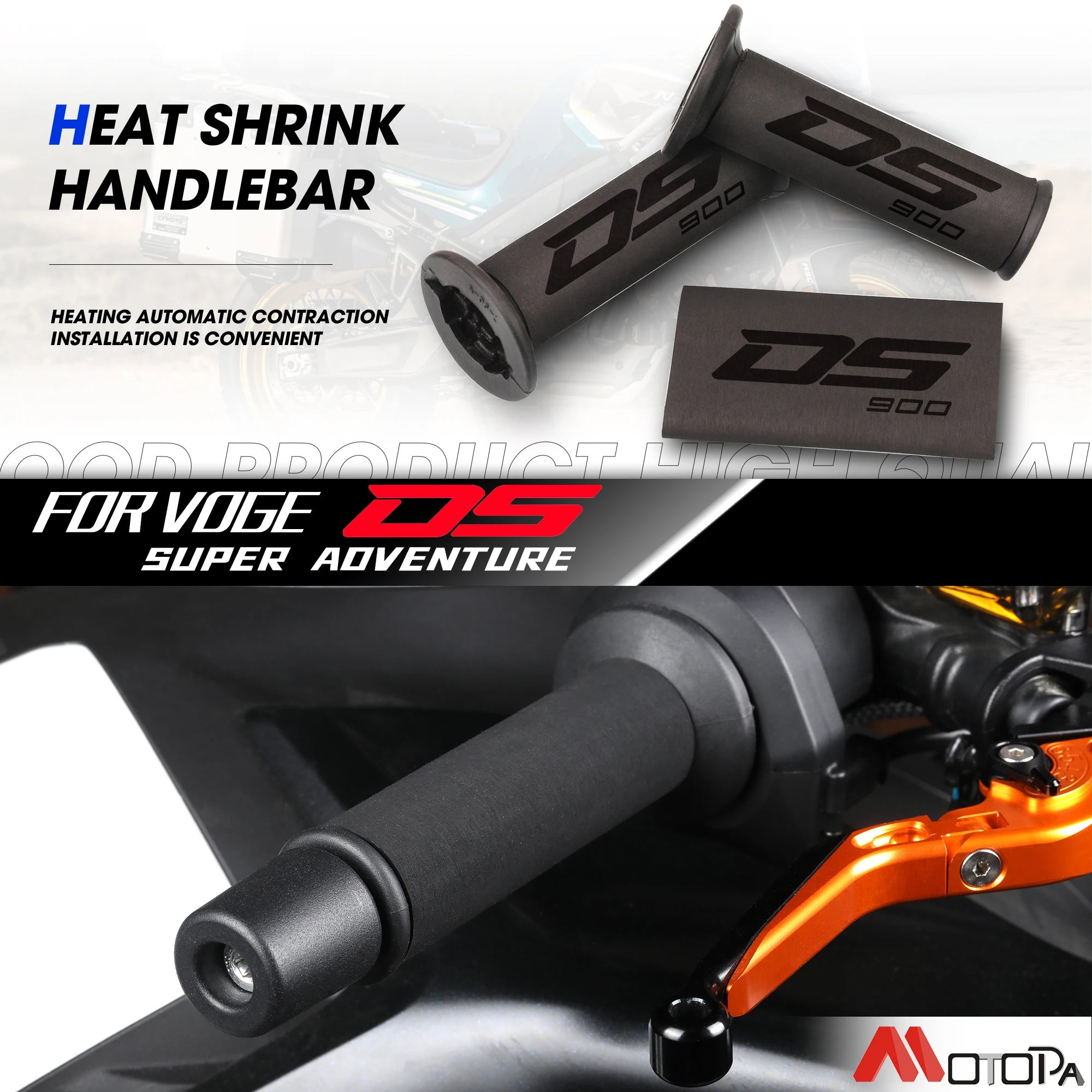 Heat Shrinkable Handlebar Grips for VOGE DS900X, DS525X, 650DS, 500DS, 300DS, SR4MAX, SR250GT