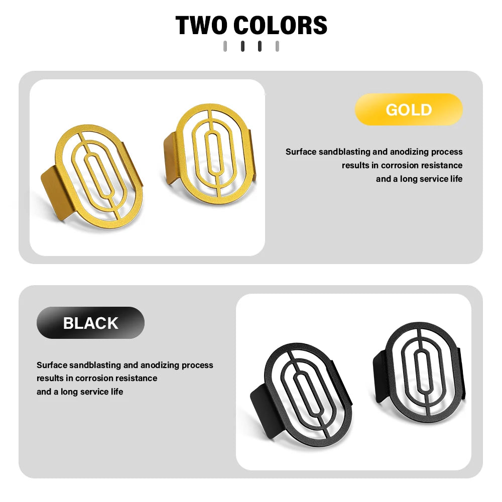 Fog light protector in gold and black colors