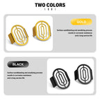 Fog light protector in gold and black colors
