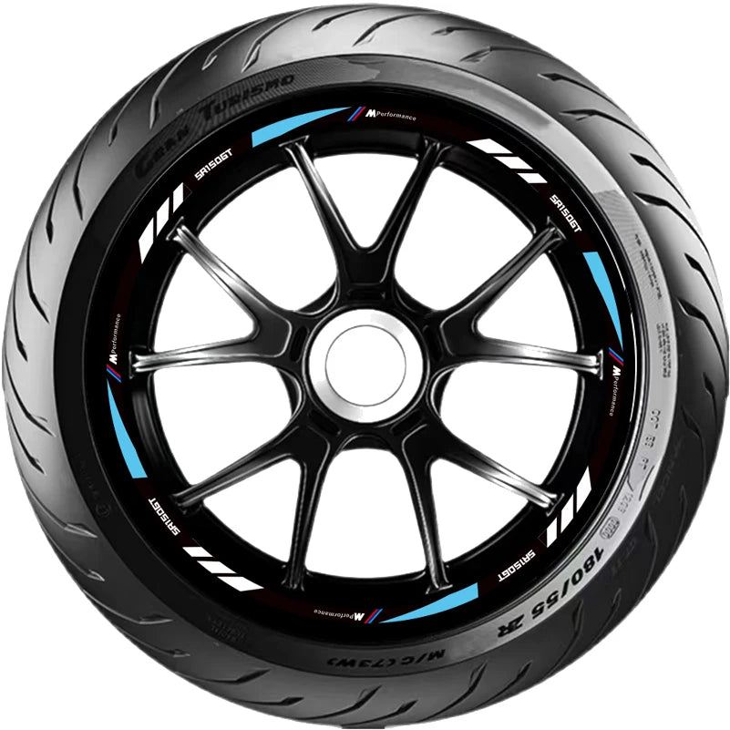 VOGE SR150GT Reflective Wheel Rim Stickers & Hub Decals