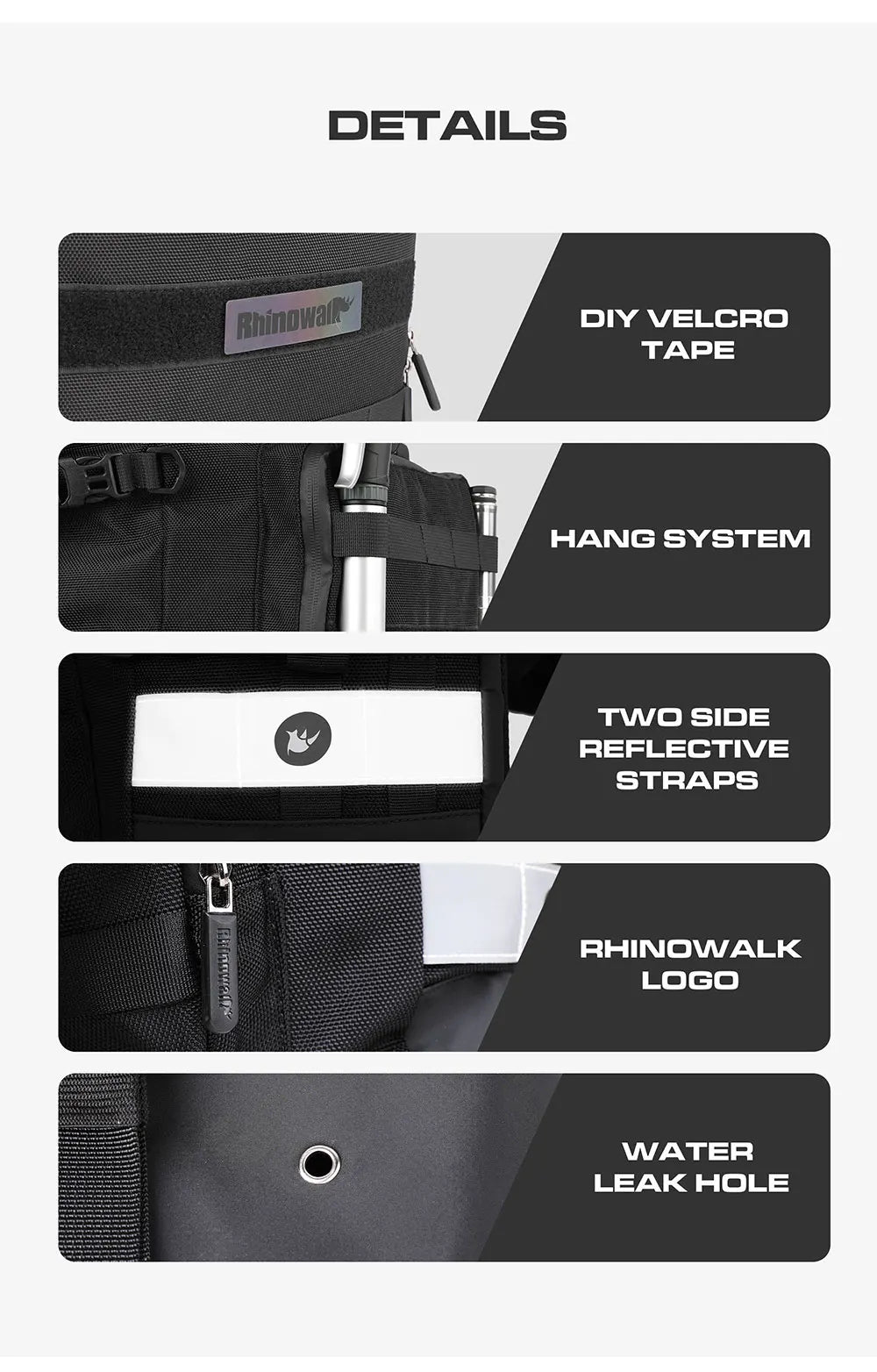 40L Quick Release Motorcycle Saddle Bags with Waterproof Inner Liners Universal