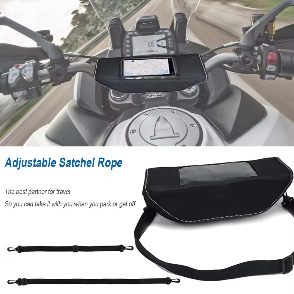 Waterproof Handlebar Tool Bag for VOGE DS800X Rally – Motorcycle Travel Storage Bag