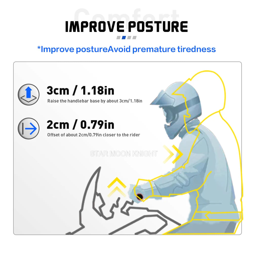 Adattatore per altezza morsetto riser manubrio VOGE CU625 (2025–)