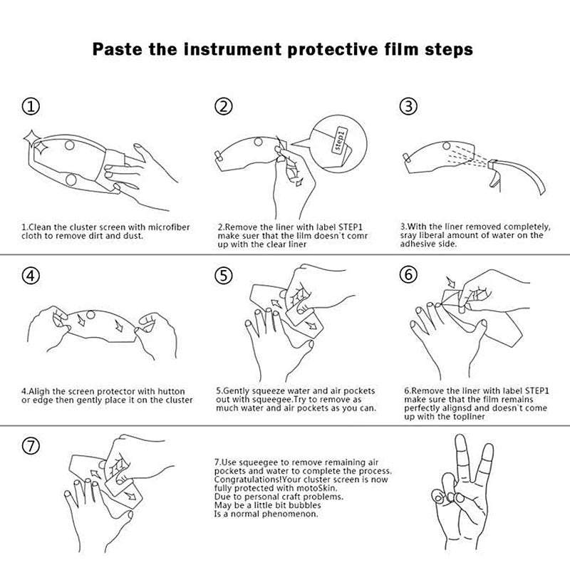 VOGE DS525X Instrument Cluster Screen Protector