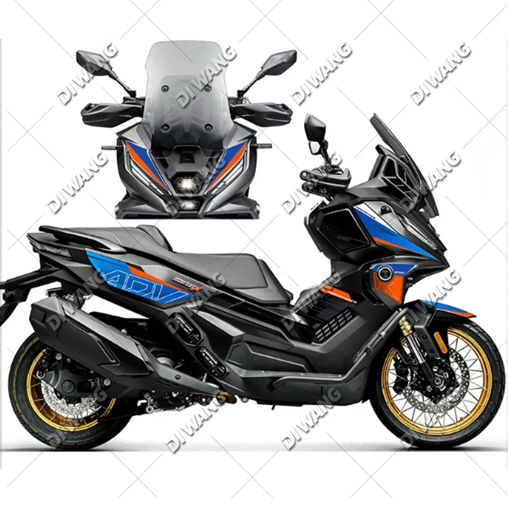 Water-resistant graphics decal kit for VOGE SR450X 2026, Style 13 design