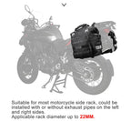 40L Quick Release Motorcycle Saddle Bags with Waterproof Inner Liners Universal
