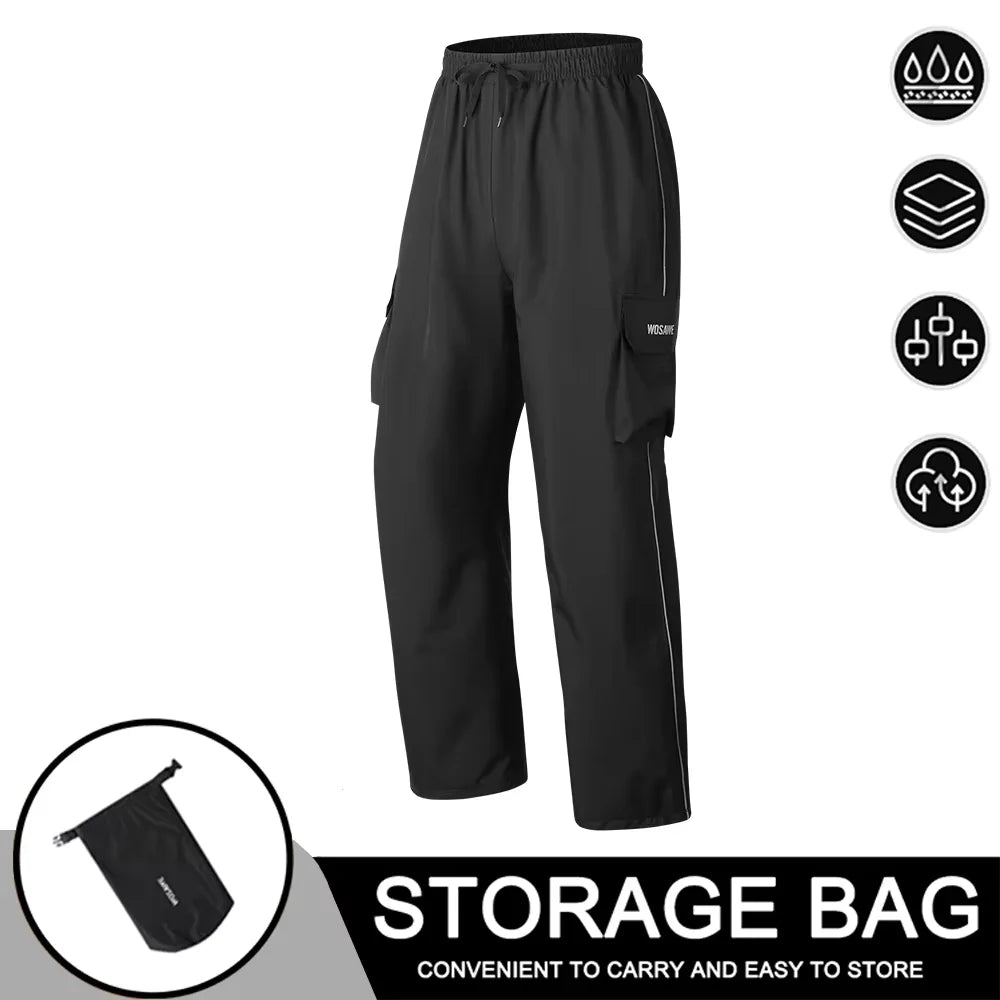 Waterproof Reflective Motorcycle Rain Suit Jacket & Pants