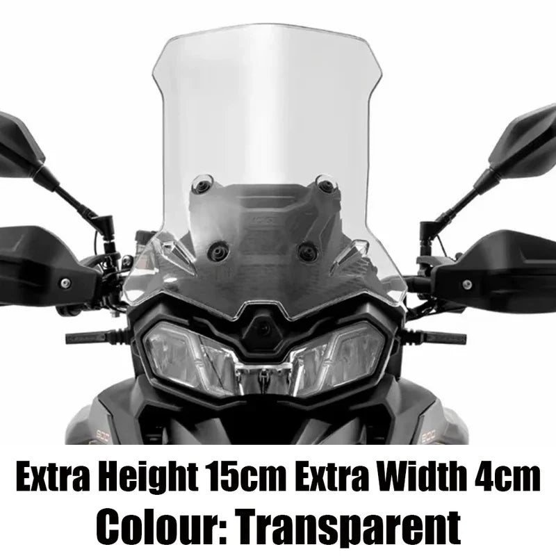 Raised Motorcycle Windshield with Deflector for VOGE Valico DS900X (900 DSX)
