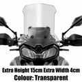 Raised Motorcycle Windshield with Deflector for VOGE Valico DS900X (900 DSX)