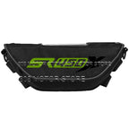 Black SR450X handlebar bag with green logo