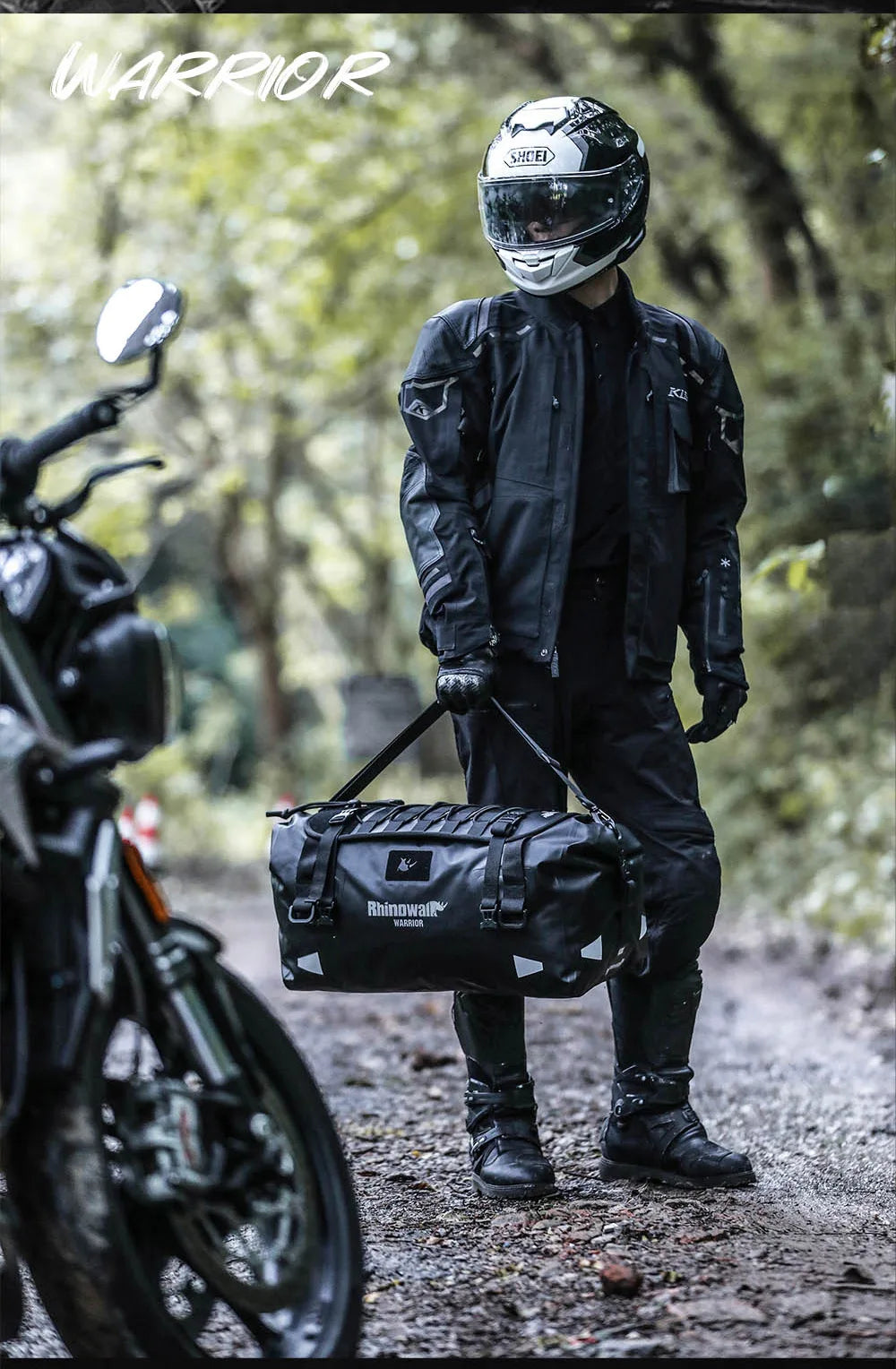 Rhinowalk Waterproof Motorcycle Tail Dry Bag - Modular 20L to 65L Rear Luggage