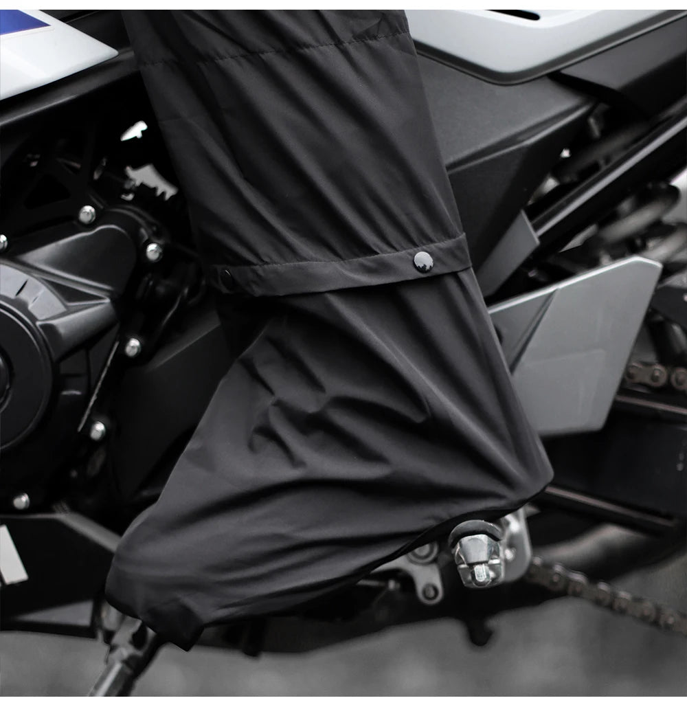 Traje de lluvia para moto reflectante con capucha desmontable, chaqueta y pantalón – foto 21