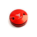 Red VOGE brake fluid reservoir cover
