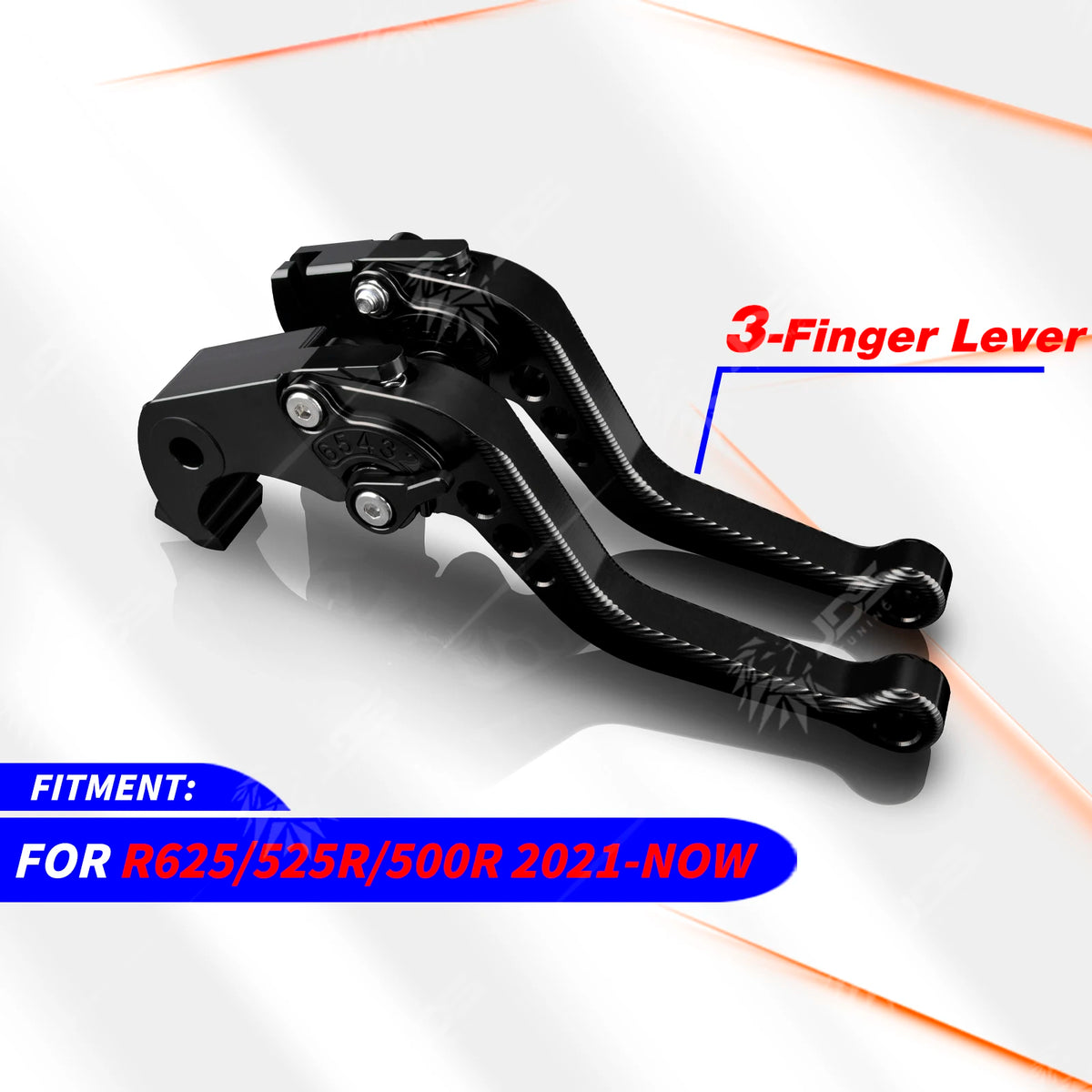 Black 3-finger short lever set for VOGE R625, 525R, 500R