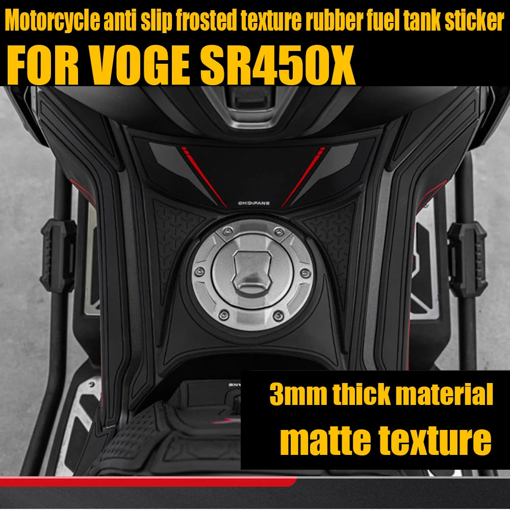 Anti-slip rubber fuel tank sticker for VOGE SR450X