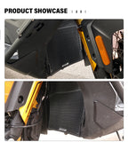 Radiator guard product showcase on SR450X