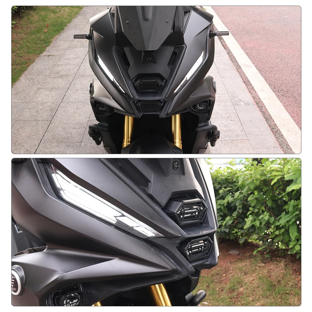 Headlight grille installed on SR450X front