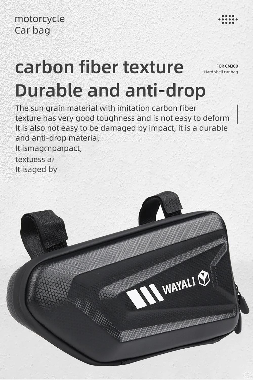 Waterproof Side Tool Bag for VOGE 525DS & DS525X / 525DSX Frame Bar Storage