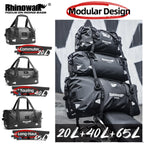 Rhinowalk Waterproof Motorcycle Tail Dry Bag - Modular 20L to 65L Rear Luggage
