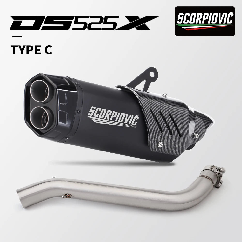 Tubo di collegamento centrale per scarico moto Slip-On per VOGE DS525X (2023–2024)