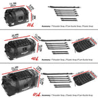 Rhinowalk Waterproof Motorcycle Tail Dry Bag - Modular 20L to 65L Rear Luggage