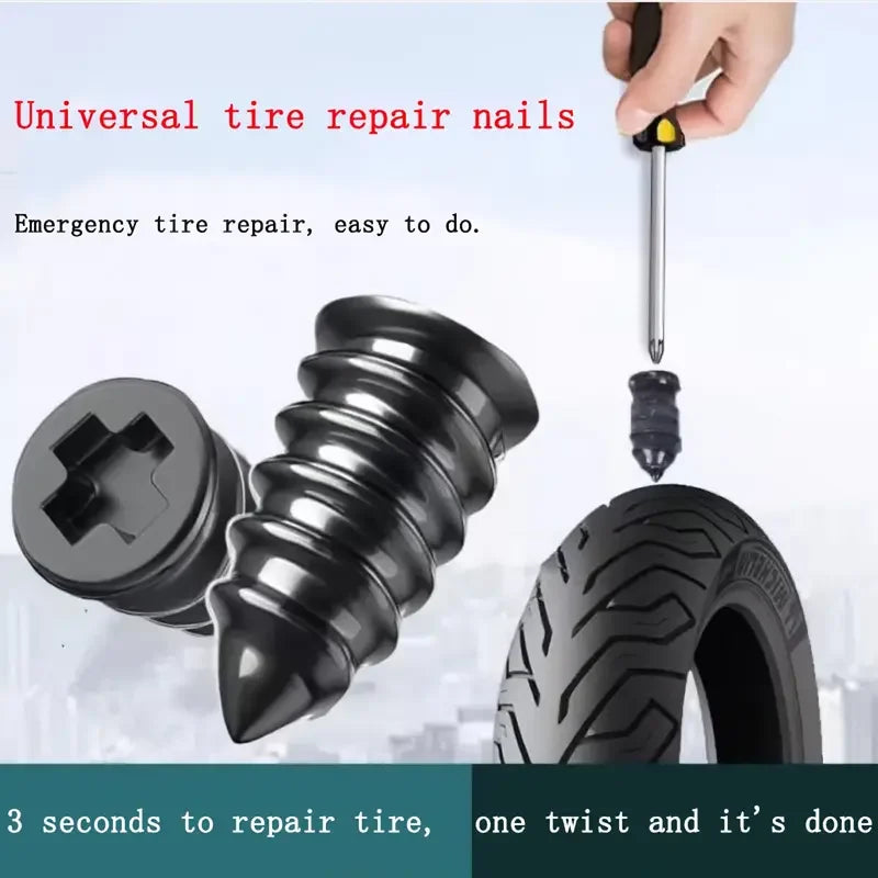 Universal Emergency Tubeless Tyre Repair Screw Kit