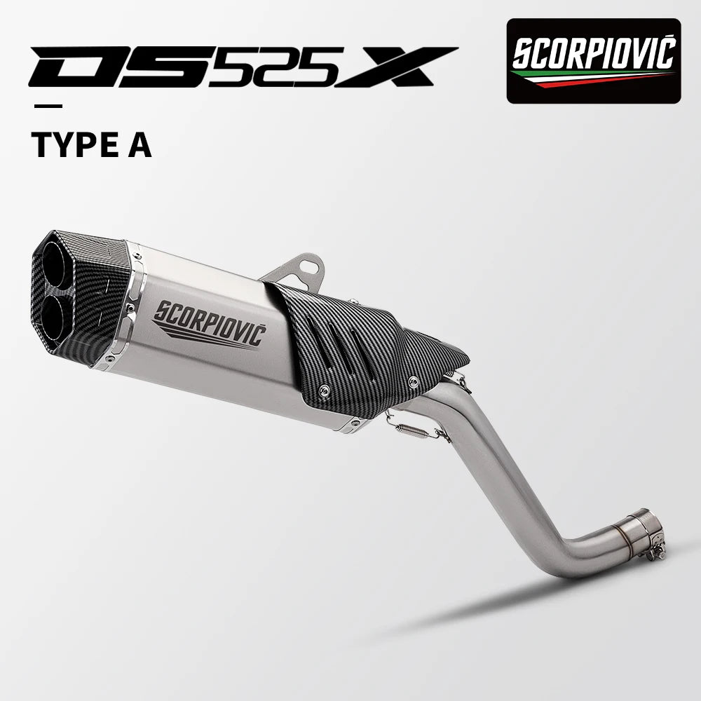 Tubo di collegamento centrale per scarico moto Slip-On per VOGE DS525X (2023–2024)