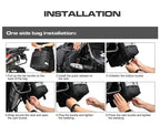 40L Quick Release Motorcycle Saddle Bags with Waterproof Inner Liners Universal