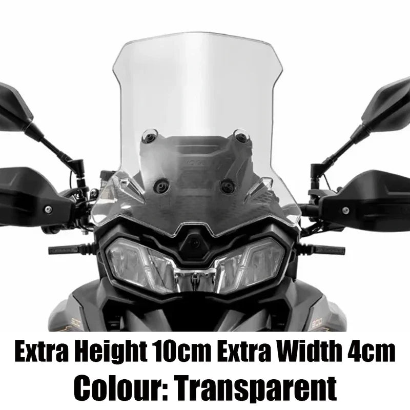 Raised Motorcycle Windshield with Deflector for VOGE Valico DS900X (900 DSX)