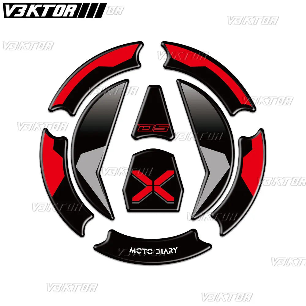 3D Fuel Tank Cap Sticker for VOGE Valico DSX 525 / DS 525X / DSX900 / 900X – Tank Protector Decal