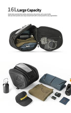Borsa Tunnel Rigida per Scooter Voge Sfida SR250GT / SR4 MAX 16L con Copertura Antipioggia