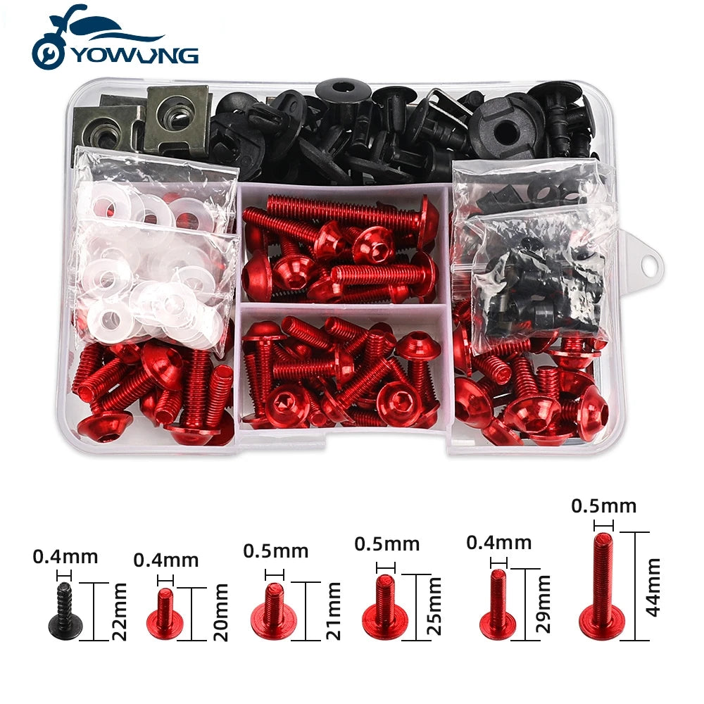 VOGE Motorcycle Fairing Bolts & Screws Kit (6061 Aluminum)