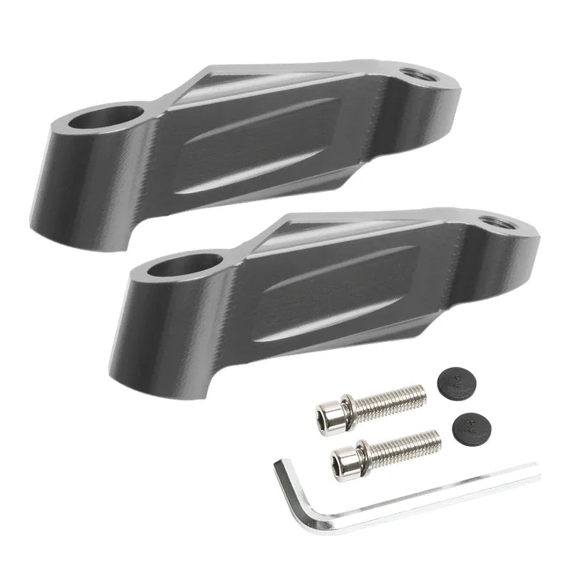 Side Mirror Extension Bracket for VOGE SR250GT, SR150GT & SR4MAX – CNC Rearview Mirror Riser Adapter