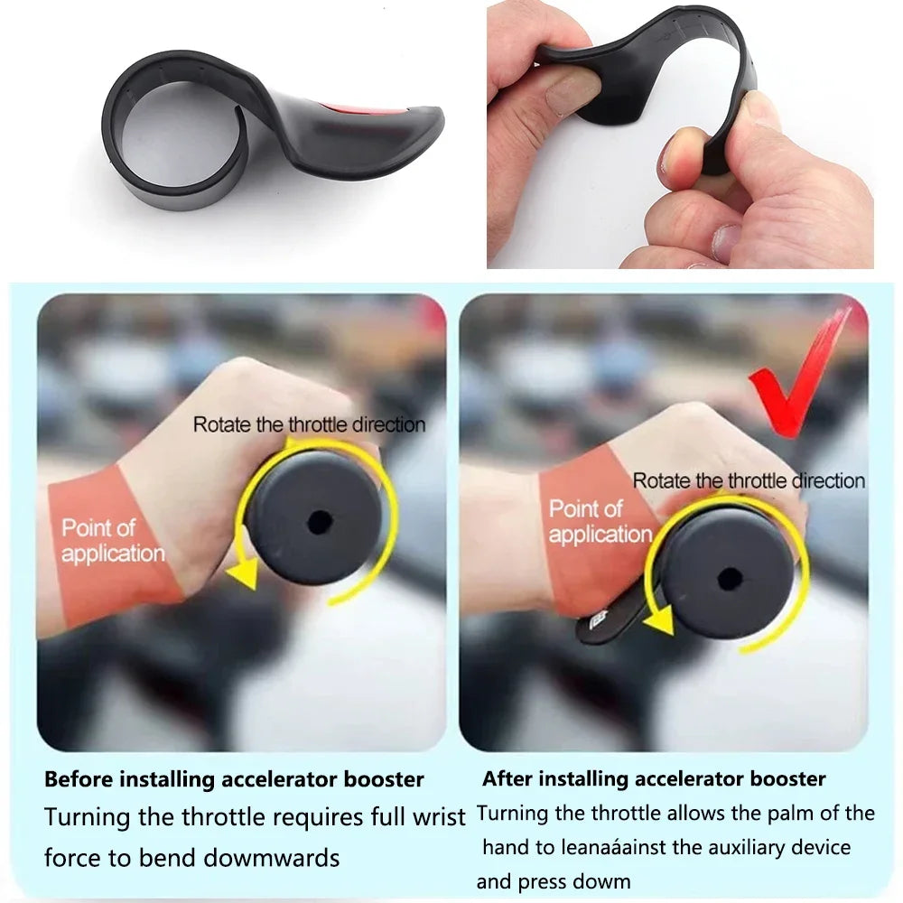 Acceleratore per moto con clip di assistenza per la presa dell'acceleratore per VOGE