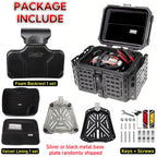 55L / 65L Aluminum Motorcycle Top Box – Folding Armor Rear Luggage with Backrest