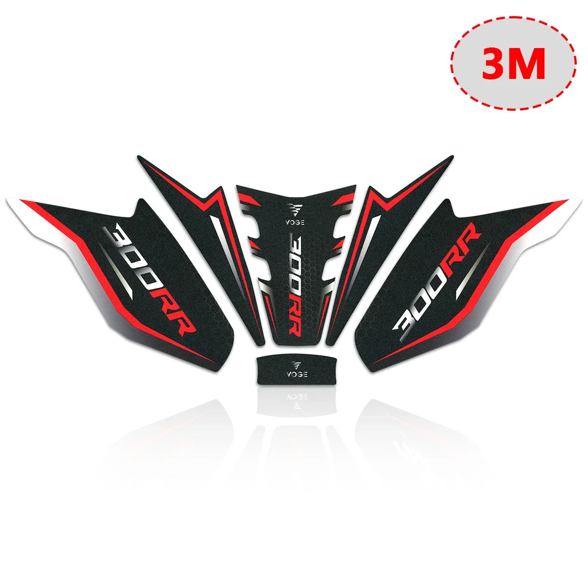 VOGE 300RR Frosted Fuel Tank Side Grip Sticker
